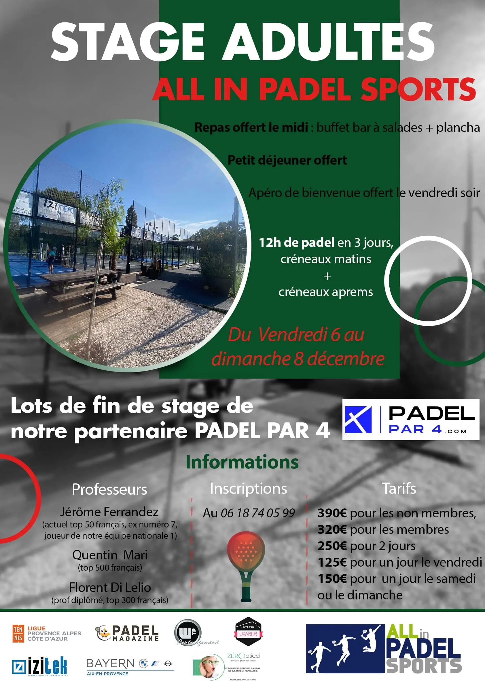stage adulte décembre