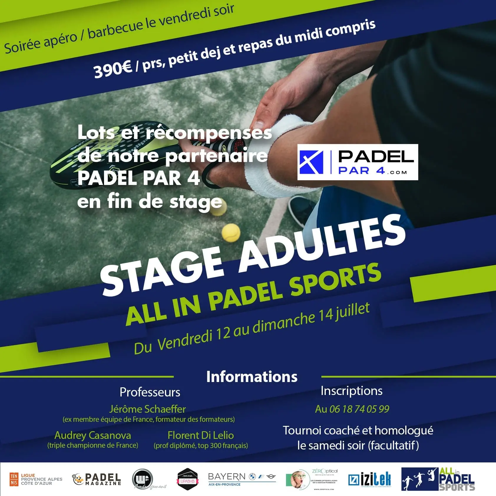 stage adulte juillet