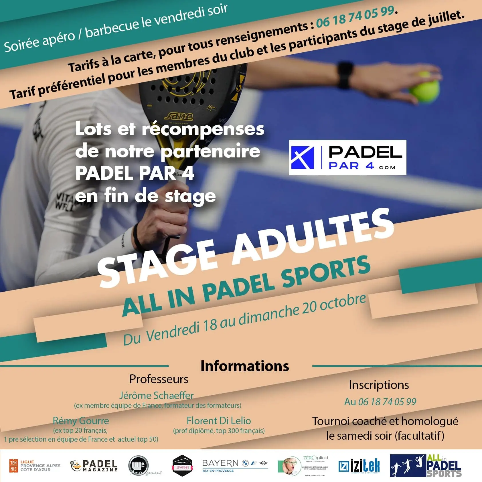 stage adulte octobre
